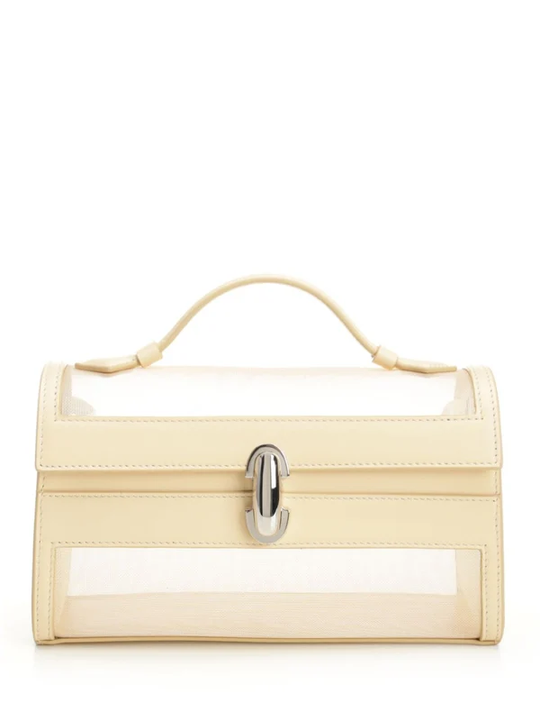Savette Beige Tote Bags