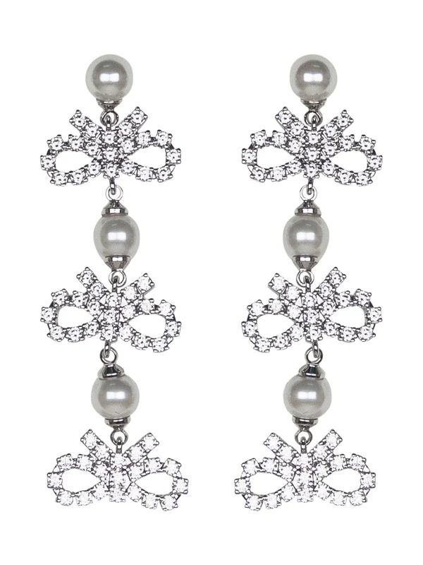 Self-Portrait Silver Earrings