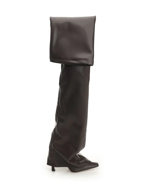 The Attico Brown High Boots
