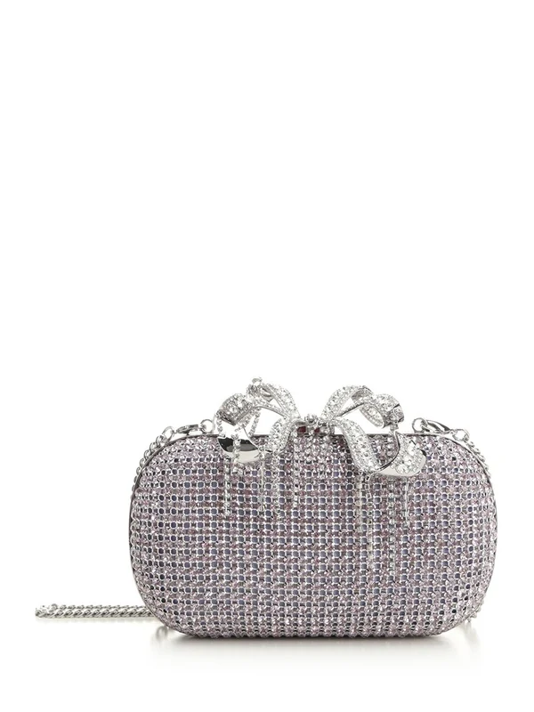 Self-Portrait Silver Clutch Bags