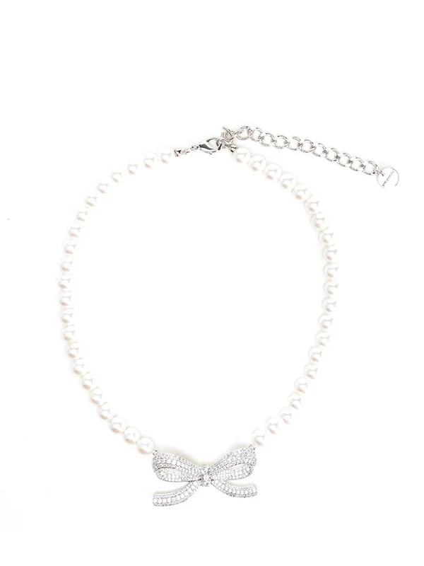 Self-Portrait White Necklaces