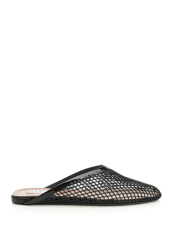 Alaia Black Slides