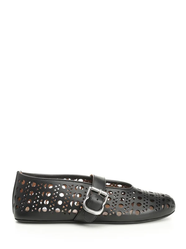 Alaia Black Flat Shoes