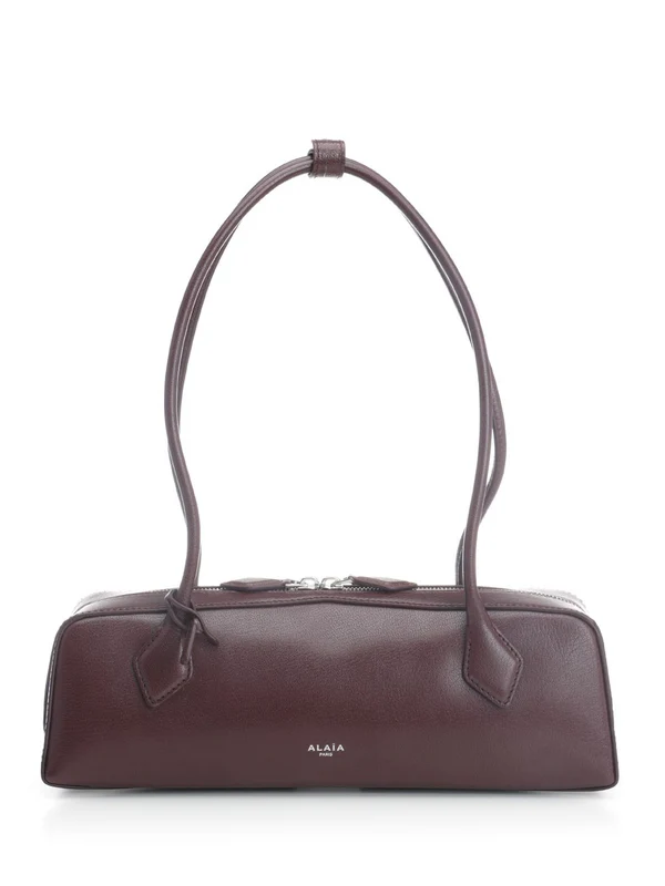 Alaia Le Teckel Burgundy Tote Bag