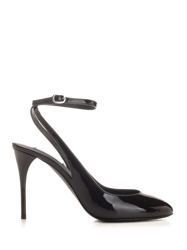 Alaia Black Sandal Heels