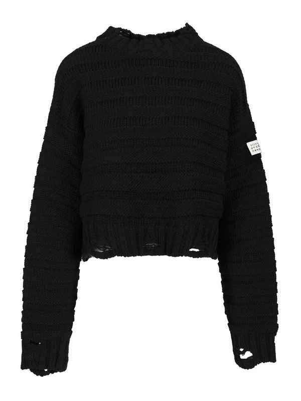 Mm6 Maison Margiela Black Knitted