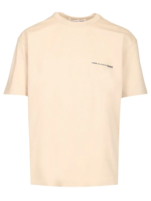 Comme Des Garcons Shirt Beige Half Sleeve
