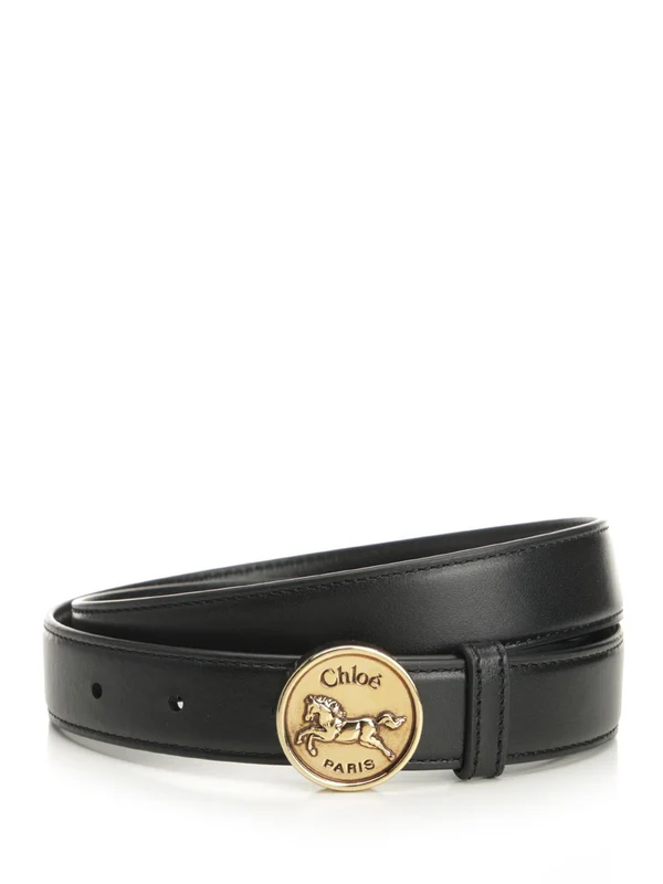 Chloe Black Leather Belts