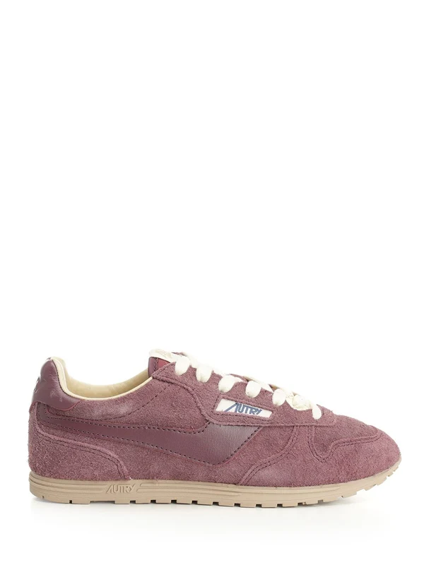 Autry Burgundy Low Top Sneakers