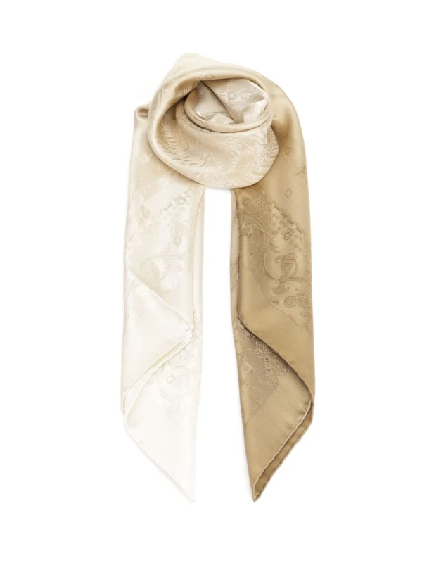 Ferragamo Beige Silk Mufflers