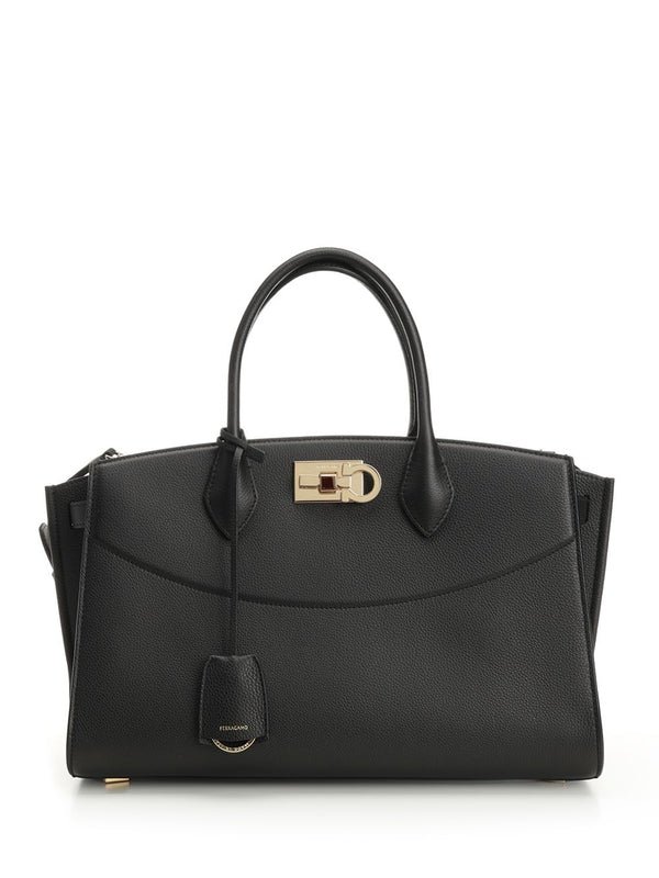 Ferragamo Black Tote Bags