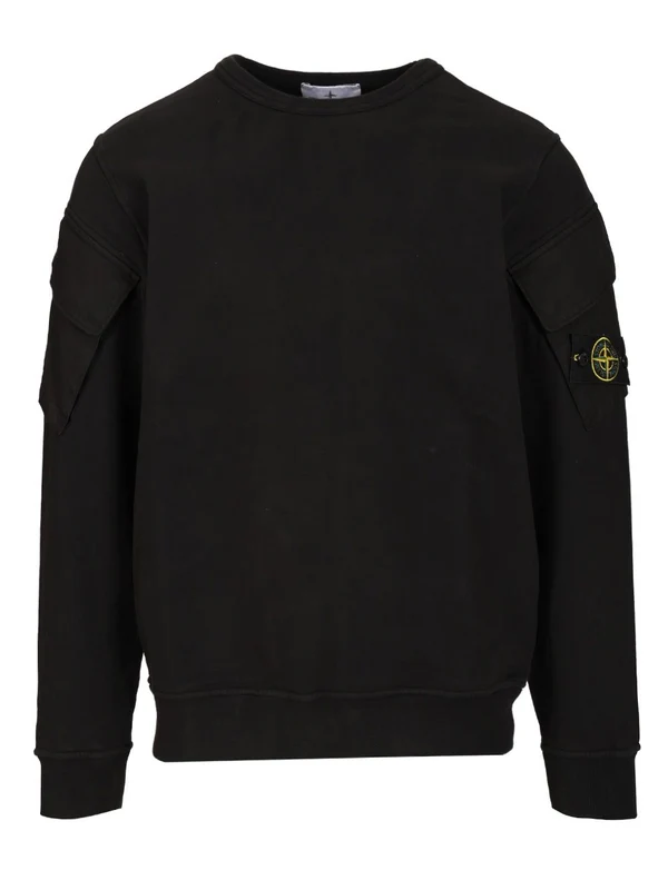 Stone Island Black Sweatshirts