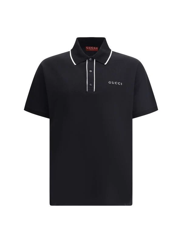 Gucci Black Polo Shirts