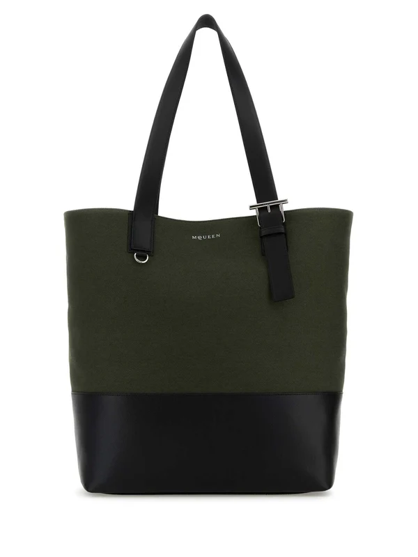 Alexander Mcqueen Green Tote Bags