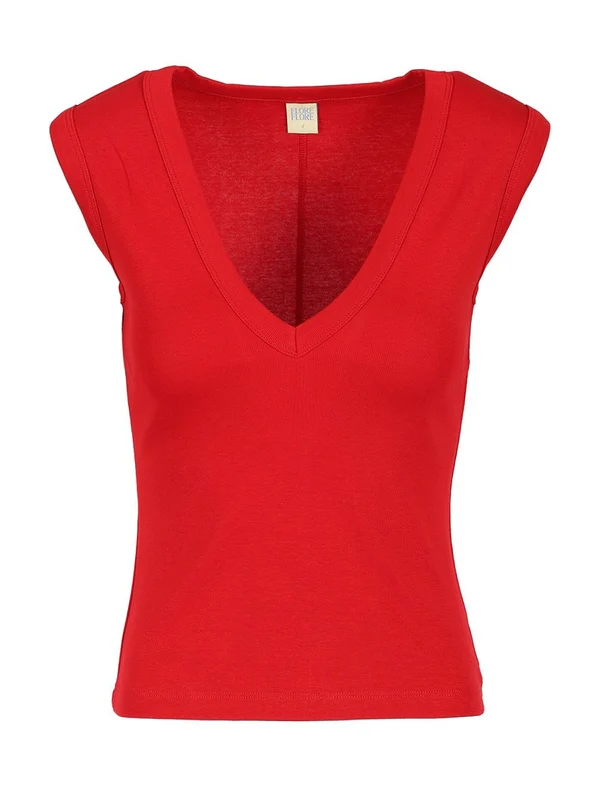 Flore Flore Red Half Sleeve