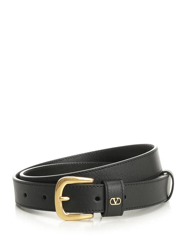 Valentino Black Leather Belts