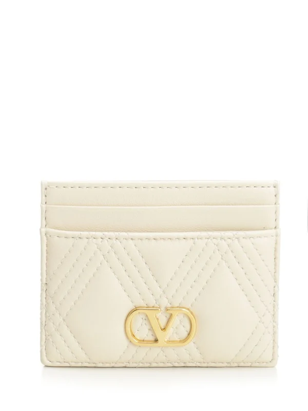 Valentino Ivory Card Holders