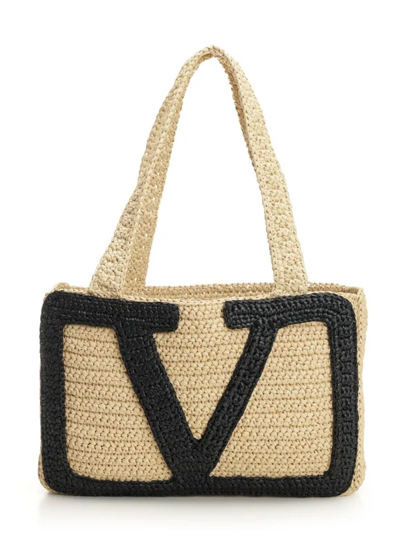 Valentino Beige Tote Bags