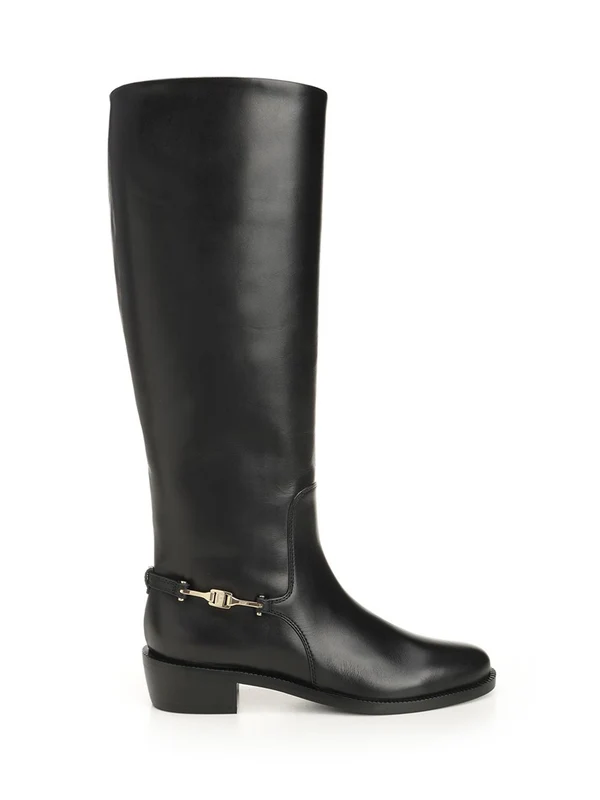 Ferragamo Black High Boots