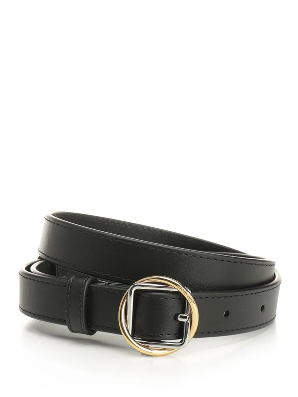 Jacquemus Black Leather Belts