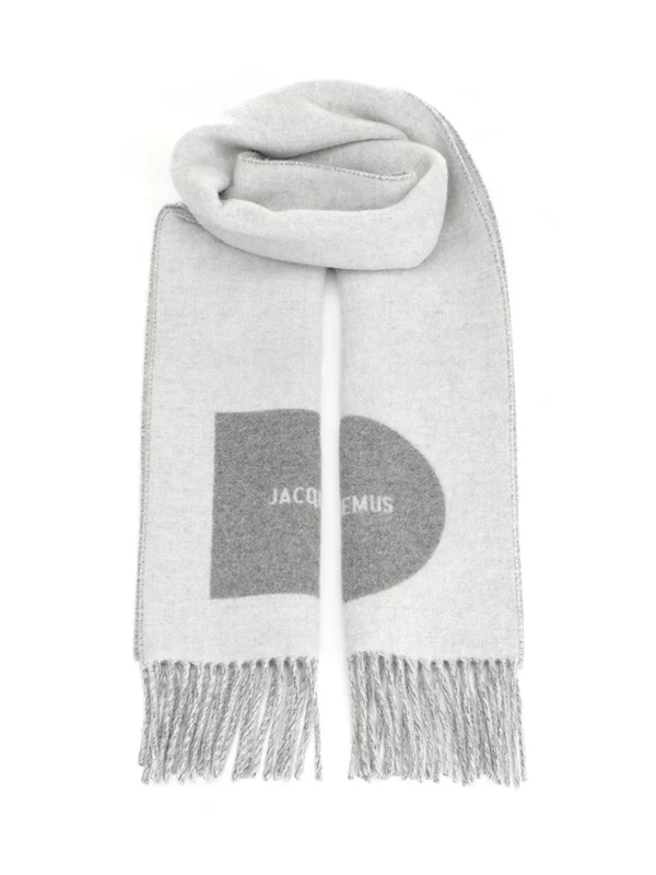 Jacquemus Grey Wool Mufflers