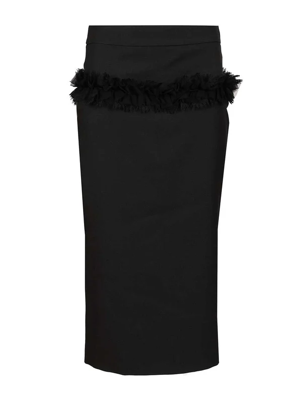 Alexander Mcqueen Black Skirts