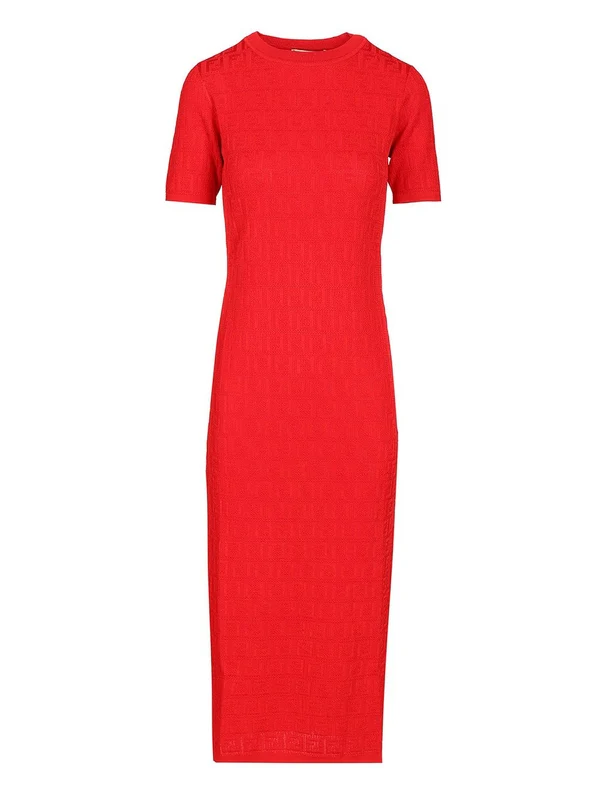 Fendi Red Midi Dress