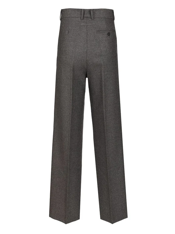 Mm6 Maison Margiela Grey Tailored Pants - Image 2