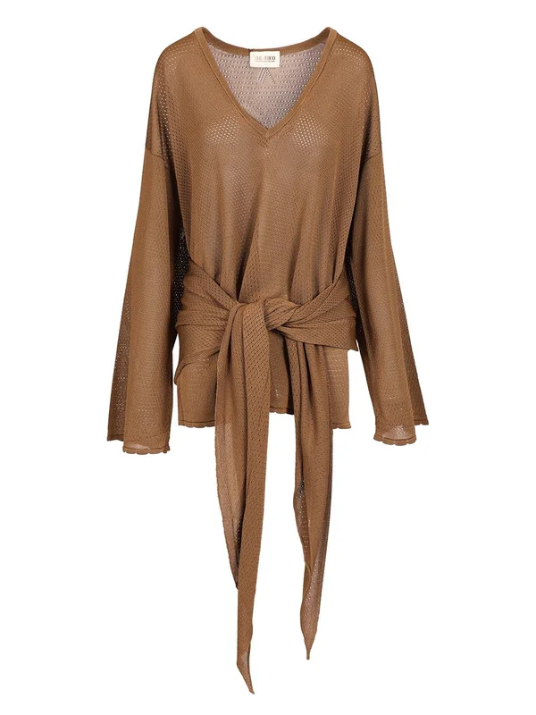 The Attico Brown Mini Dress