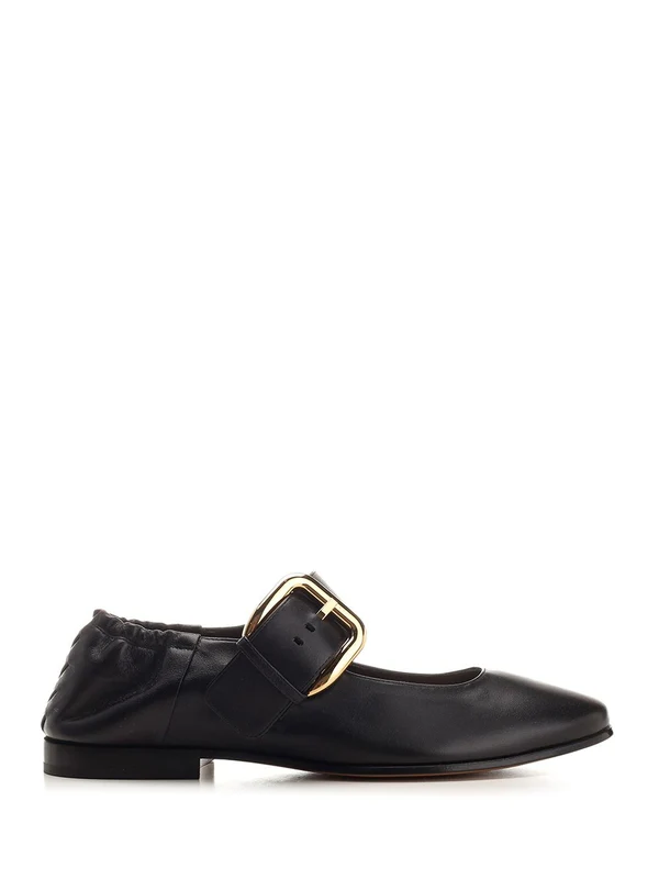 Bottega Veneta Black Flat Shoes