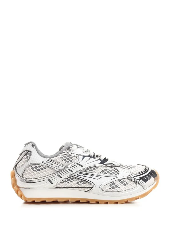 Bottega Veneta Silver Low Top Sneakers