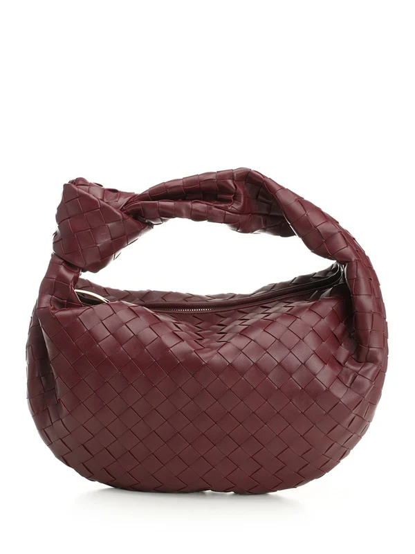 Bottega Veneta Jodi Teen Burgundy Tote Bags