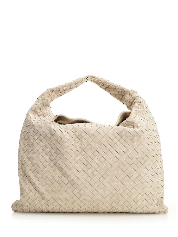 Bottega Veneta Hop Large Beige Tote Bags