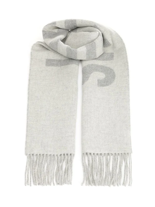 Jacquemus Grey Wool Mufflers