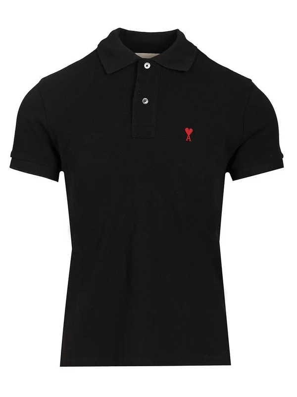 Ami Black Polo Shirts