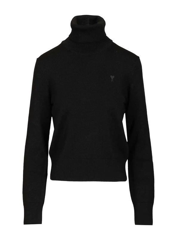 Ami Black Knitted