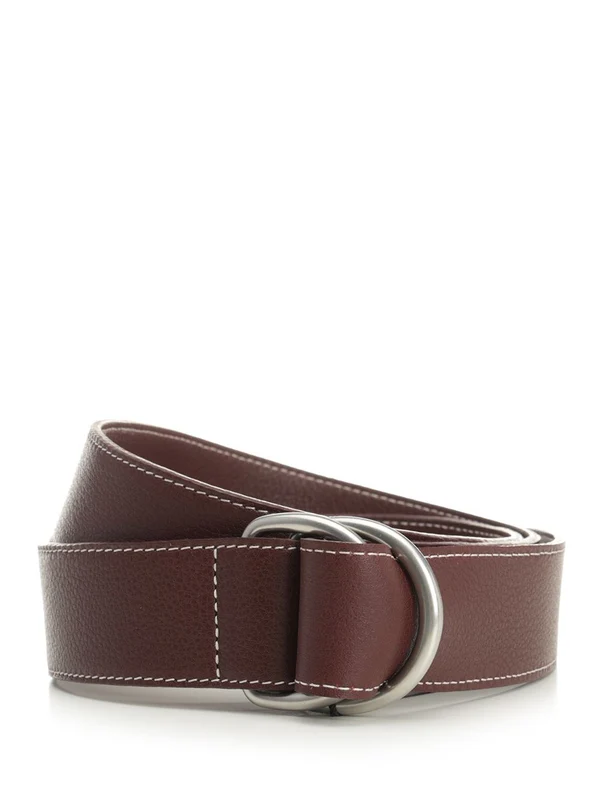 Ami Burgundy Leather Belts