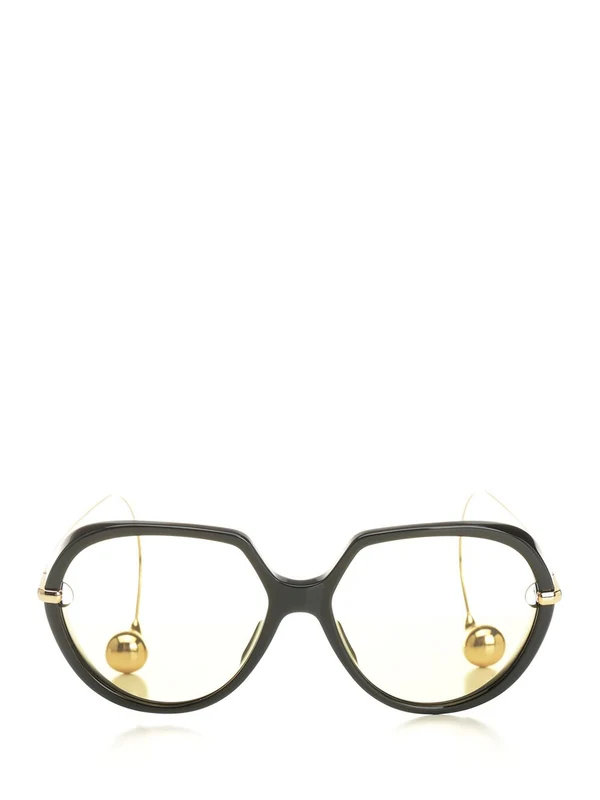 Bottega Veneta Gold Sunglasses