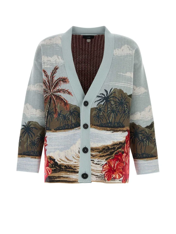 Alanui Blue Cardigans
