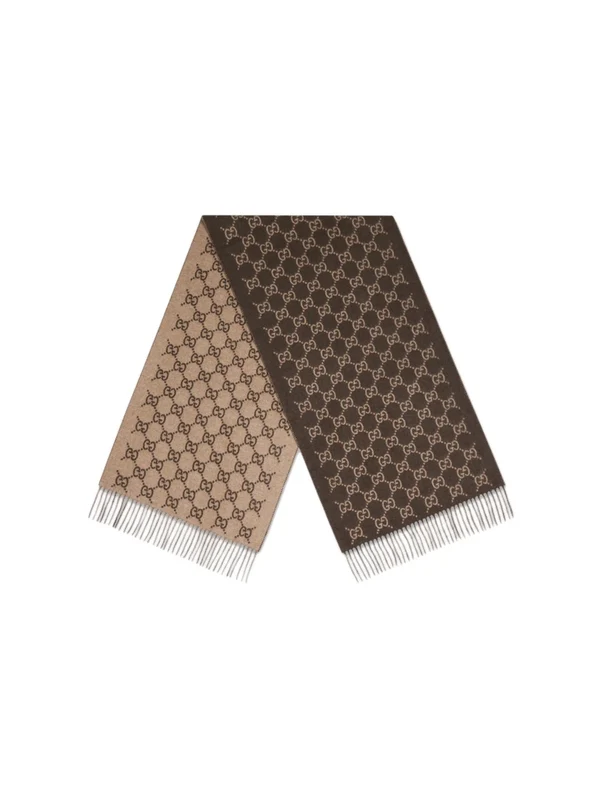 Gucci Brown Wool Mufflers