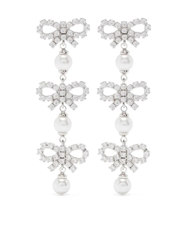 Self-Portrait Silver Earrings