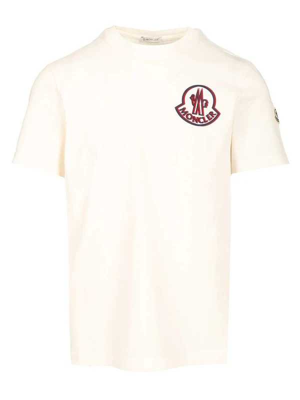Moncler White Half Sleeve