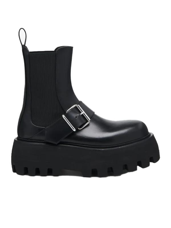 Alexander Mcqueen Black Ankle Boots