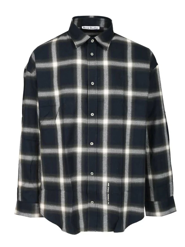 Acne Studios Blue Checked Shirts