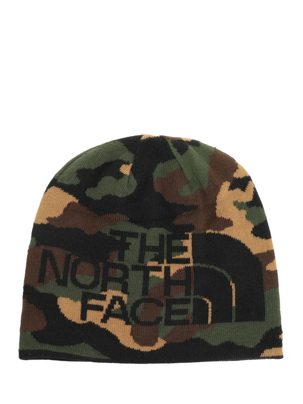 The North Face Green Camouflage Beanies