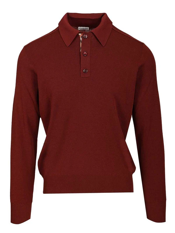 Burberry Burgundy Knitted