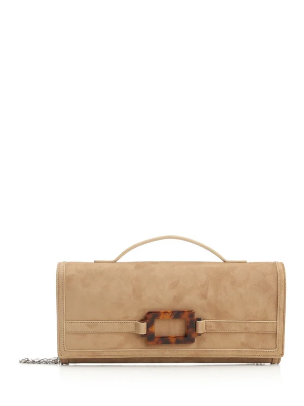 Roger Vivier Beige Clutch Bags