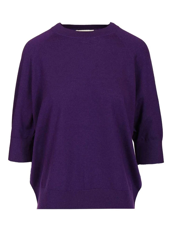 Dries Van Noten Purple Knitted