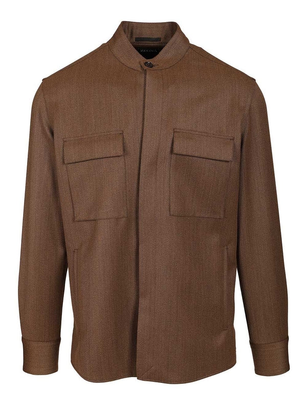 Ermenegildo Zegna Brown Shirts