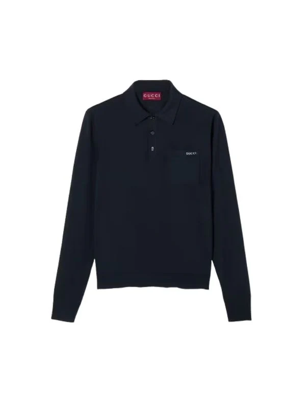 Gucci Navy Polo Shirts